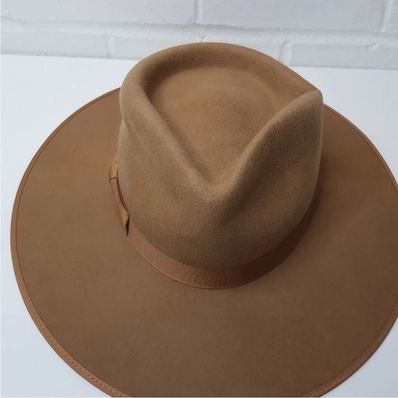 Lack Of Color Caramel Tan Rancher Hat Medium 57cm Wool Western BNWT - Picture 3 of 10